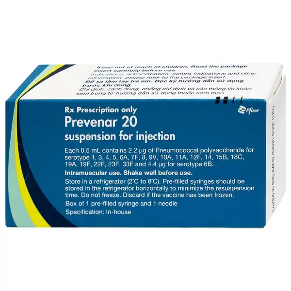 Vắc xin Prevenar 20 - PCV20